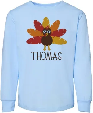 Turkey Thomas Toddler Kids Long Sleeve T-Shirt