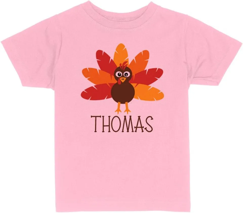 Turkey Thomas Toddler Kids T-Shirt