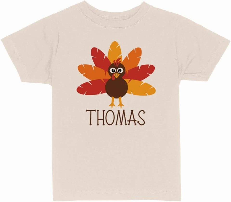 Turkey Thomas Toddler Kids T-Shirt