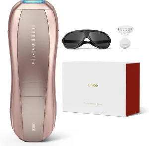 Ulike Laser Hair Removal Air 10 IPL Holiday Gifts for Women and Men, 65°F Ice-Cooling Contact, Dual Lights, Skin Sensor & SHR Mode* for Nearly Painless, Effective & Long-Lasting Hair Removal from Home
