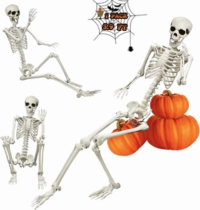 UMEELR 5.9FT Full Size Skeleton, Life Size Poseable Skeleton for Halloween Outdoor Decoration