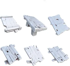 Unpainted DND Broken Wood Miniature Scenery, Tabletop Gaming Collectible, Fantasy World, Ideal Gift for Dungeon Masters and Collectors