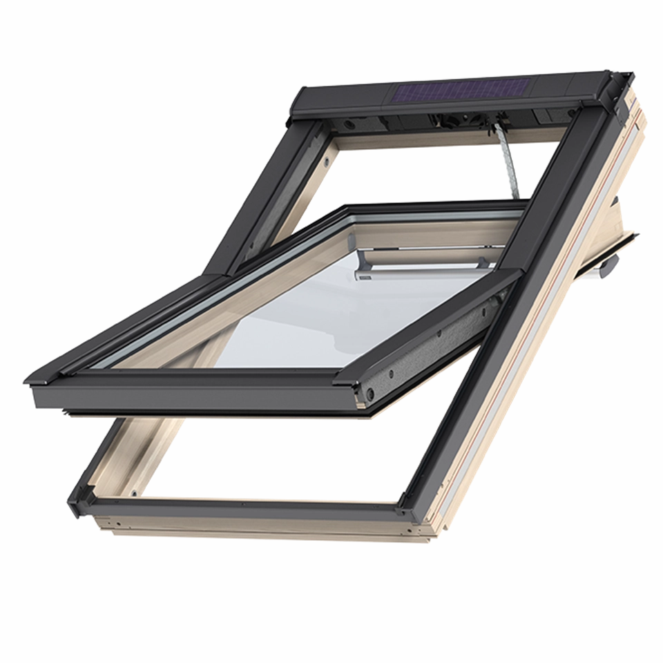 VELUX GGL FK04 306830 Triple Glazed Pine INTEGRA® SOLAR Window (66 x 98 cm)