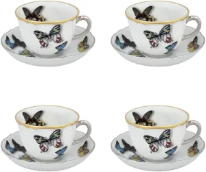 Vista Alegre Christian Lacroix - Butterfly Parade Coffee Cup & Saucer | Set Of 4