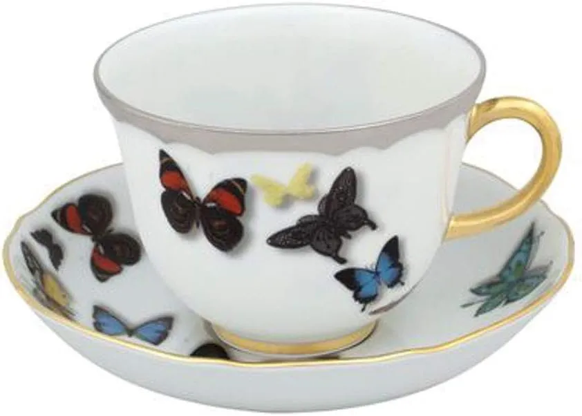 Vista Alegre Christian Lacroix - Butterfly Parade Tea Cup & Saucer | Set Of 4