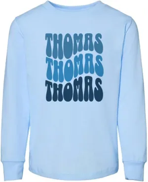 Wavy Thomas Toddler Kids Long Sleeve T-Shirt