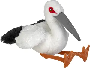 Wild Republic Cuddlekins Eco Oriental Stork, Stuffed Animal, 12 Inch, Plush Toy, Ecofriendly