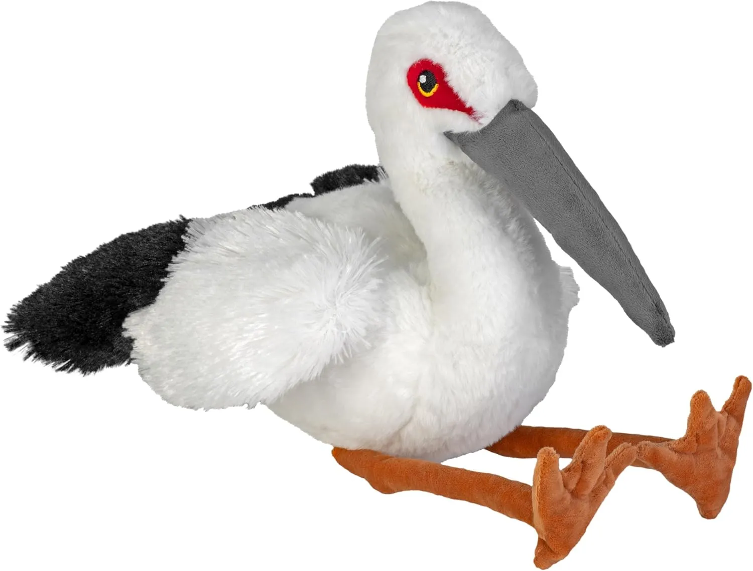 Wild Republic Cuddlekins Eco Oriental Stork, Stuffed Animal, 12 Inch, Plush Toy, Ecofriendly