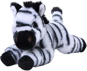 Wild Republic EcoKins Mini Zebra Stuffed Animal 8 inch, Eco Friendly Gifts for Kids, Plush Toy, Handcrafted Using 7 Recycled Plastic Water Bottles, 24810