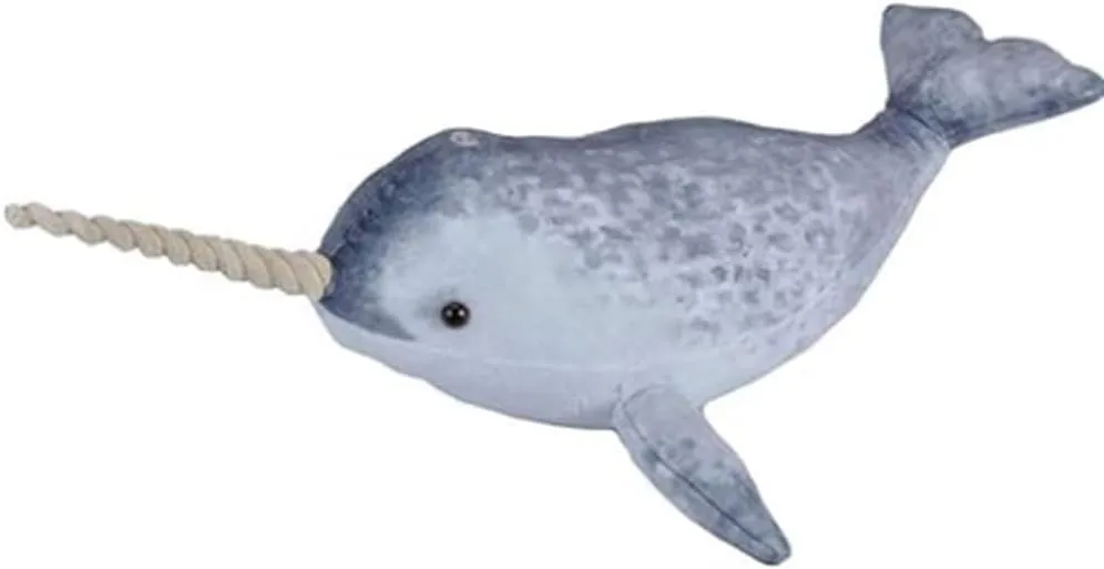 Wild Republic Narwhal Plush, Stuffed Animal, Plush Toy, Gifts for Kids, Living Ocean 25 Inches