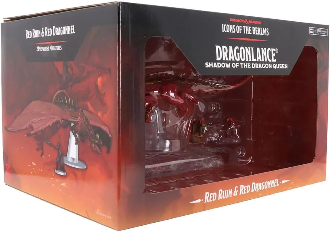 WizKids D&D Icons of The Realms: Dragonlance - Red Ruin & Red Dragonnel