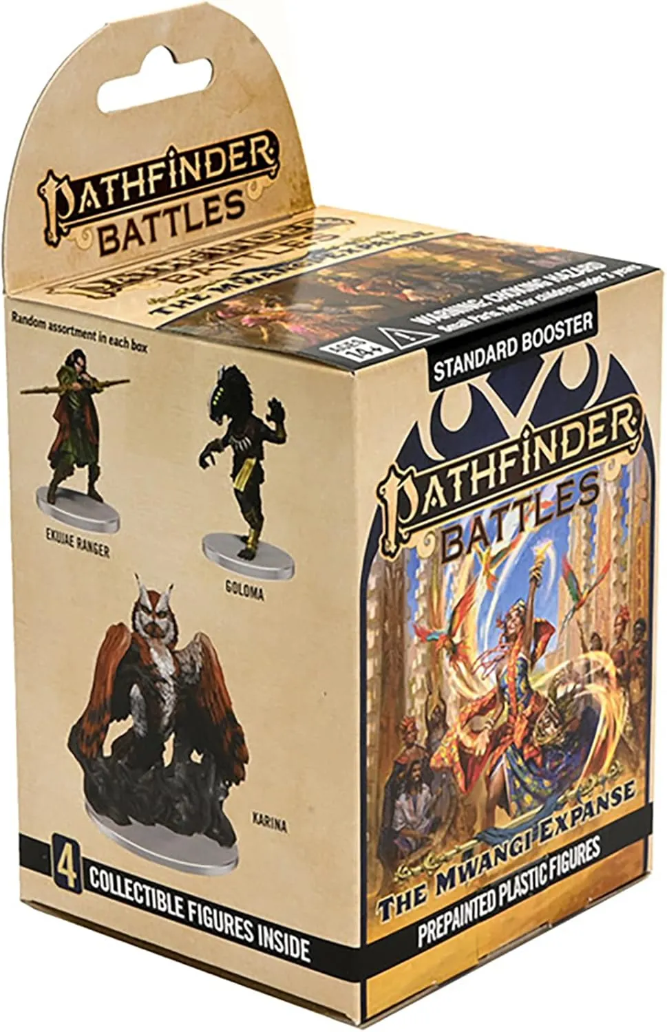 WizKids Pathfinder Battles: The Mwangi Expanse Single Booster (Set 21) - 4 Count Miniatures - Pre-Painted - RPG