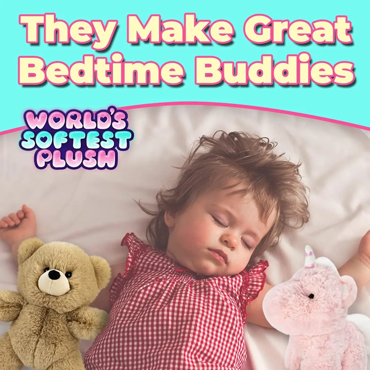World's Softest Plush Stuffed Animals for Girls and Boys - 3 Pack 5 Inch Stuff Animals Plush Toy - Bunny, Elephant, Teddy Bear Plushie - Made from Kid-Friendly, Quality Material
