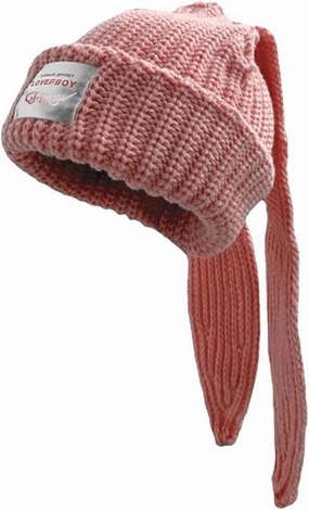 Y2k Hats New Jeans Bunny Ears Hat Kpop Outfits for Women Women's Beanie Hip-hop Beanies Grunge Girl Caps