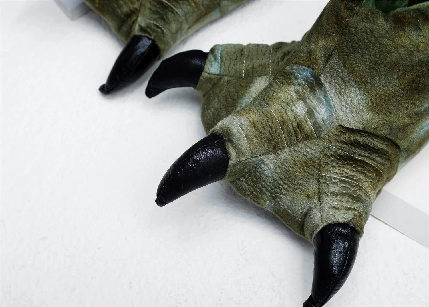 YESBOR Men's Cute Plush Paw Claw House Slippers Halloween Furry Animal Cosplay Costume Shoes