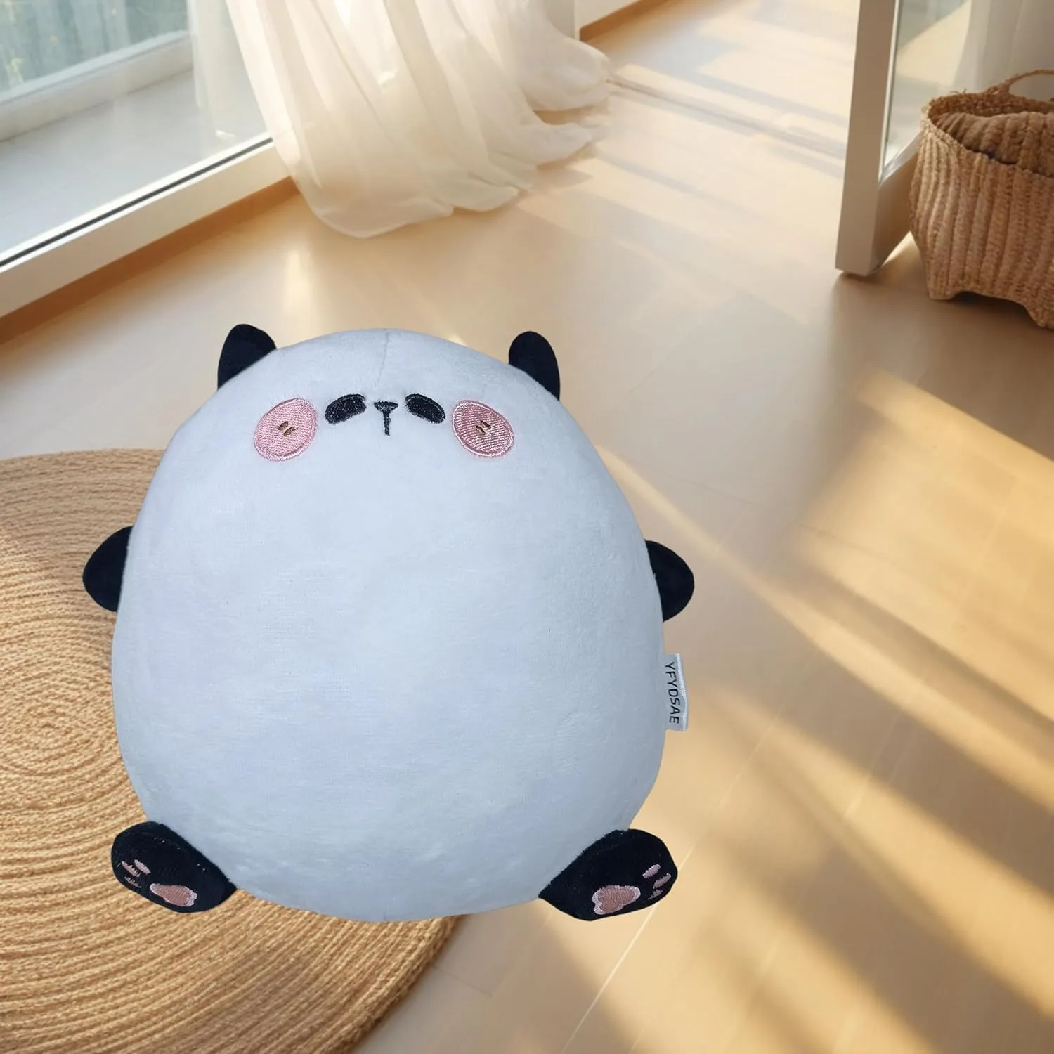 YFYDSAE Panda Plush Stuffed Animal, 20cm/7.87in Cute Panda Plushie Pillow Toy Gifts for Kids Birthday, Valentine, Christmas (Mengmeng)