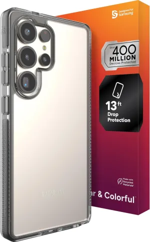 ZAGG Santa Cruz Samsung Galaxy S25 Ultra Case - Slim, 13ft Drop Protection, Wireless Charging Compatible, Graphene Strength, 70% Recycled Material, Anti-Scratch, Secure Grip, Black