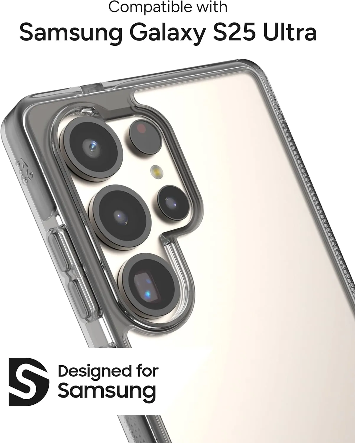 ZAGG Santa Cruz Samsung Galaxy S25 Ultra Case - Slim, 13ft Drop Protection, Wireless Charging Compatible, Graphene Strength, 70% Recycled Material, Anti-Scratch, Secure Grip, Black