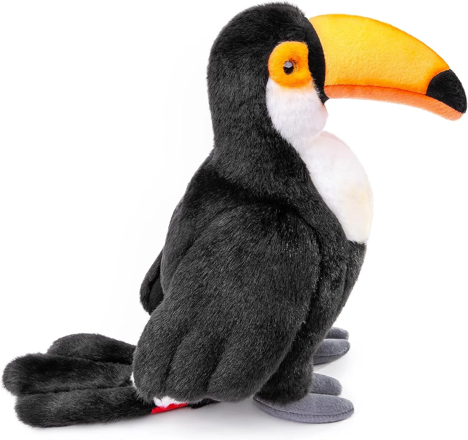 ZHONGXIN MADE Toucan Plush Toy - Realistic 11.5inch Black Toucan Stuffed Animal, Cute Bird Toucan Plush as Gift for Your Friends