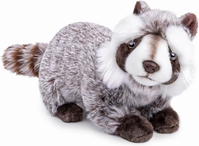 ZHONGXIN MADE Raccoon Plush Stuffed Animal - Realistic & Cute 12 inch Plush Toy,Best Toys for Baby & Kids