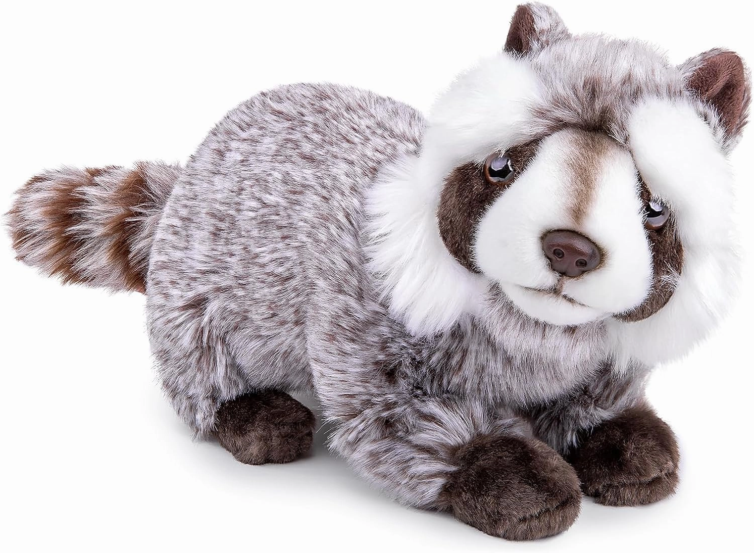 ZHONGXIN MADE Raccoon Plush Stuffed Animal - Realistic & Cute 12 inch Plush Toy,Best Toys for Baby & Kids